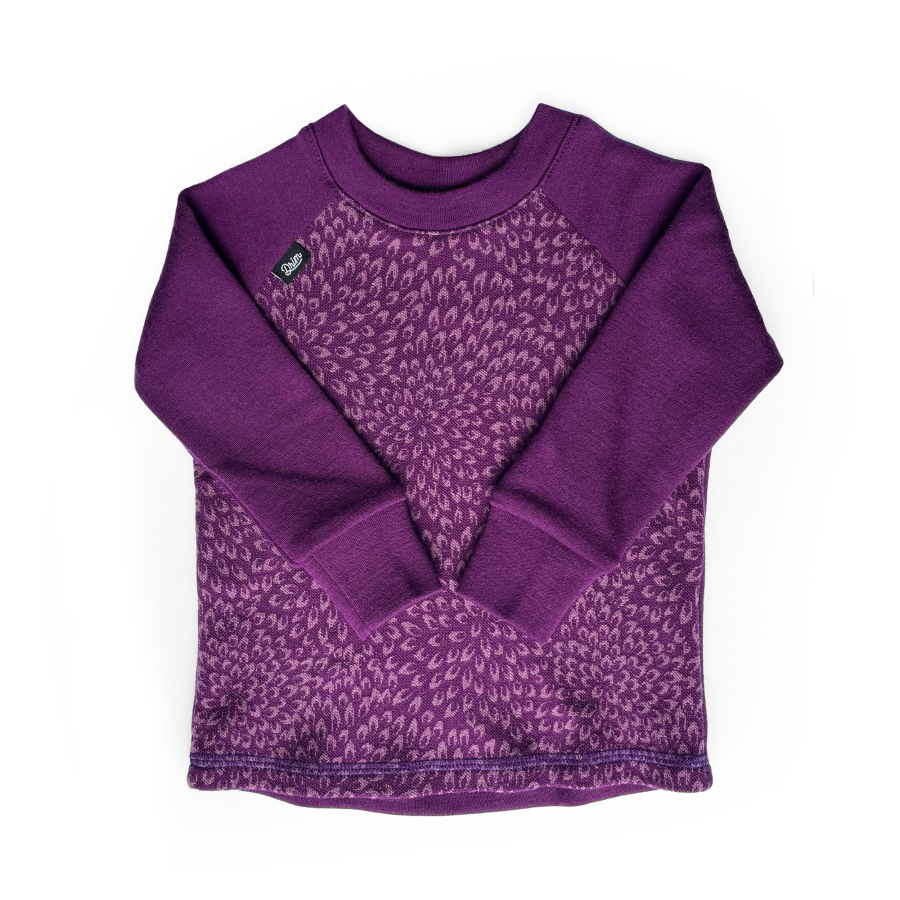 Rostoucí MERINO komplet Plum flower (9-24 měs.)