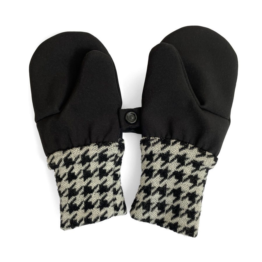 Softshelláčky MERINO palčáky black/pepito