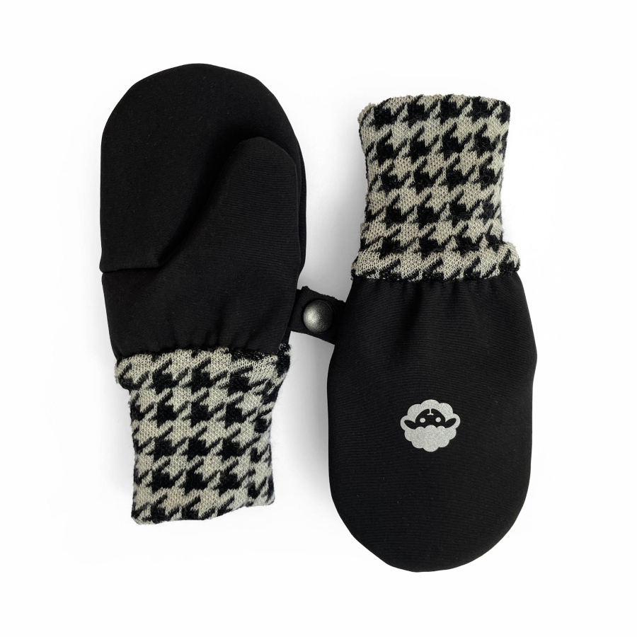 Softshelláčky MERINO palčáky black/pepito