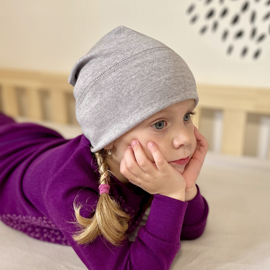 MERINO čepice Double Look KIDS grey