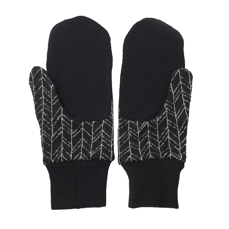 MERINO palčáky Black Line Knit, pro ženy