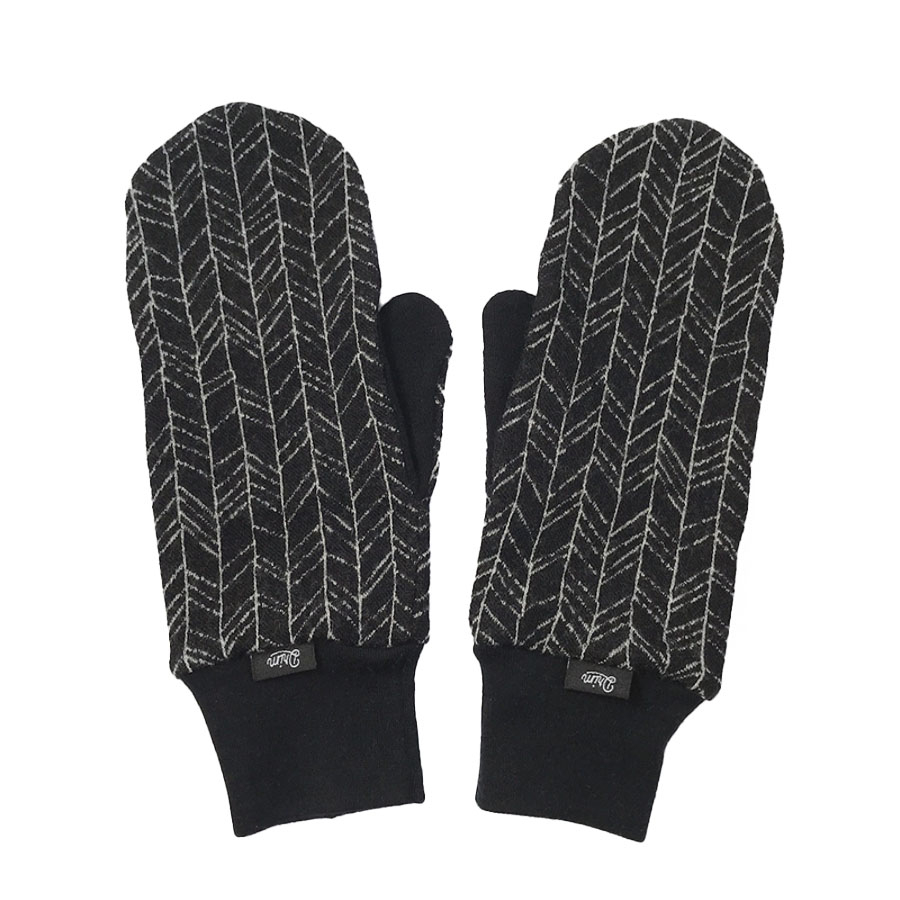 MERINO palčáky Black Line Knit, pro ženy