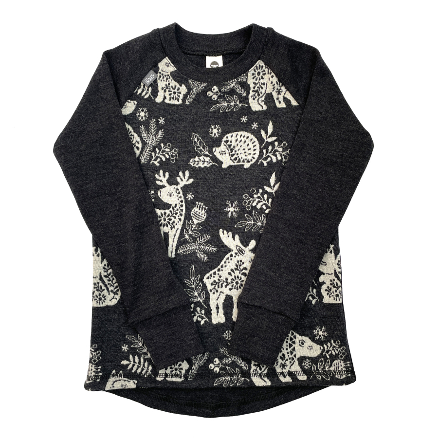 Rostoucí MERINO komplet Nordic animals grafit