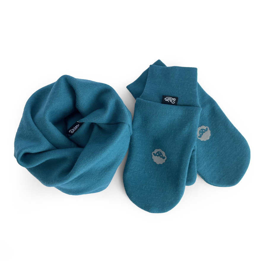 MERINO set pro děti Petrol (2-4 roky)