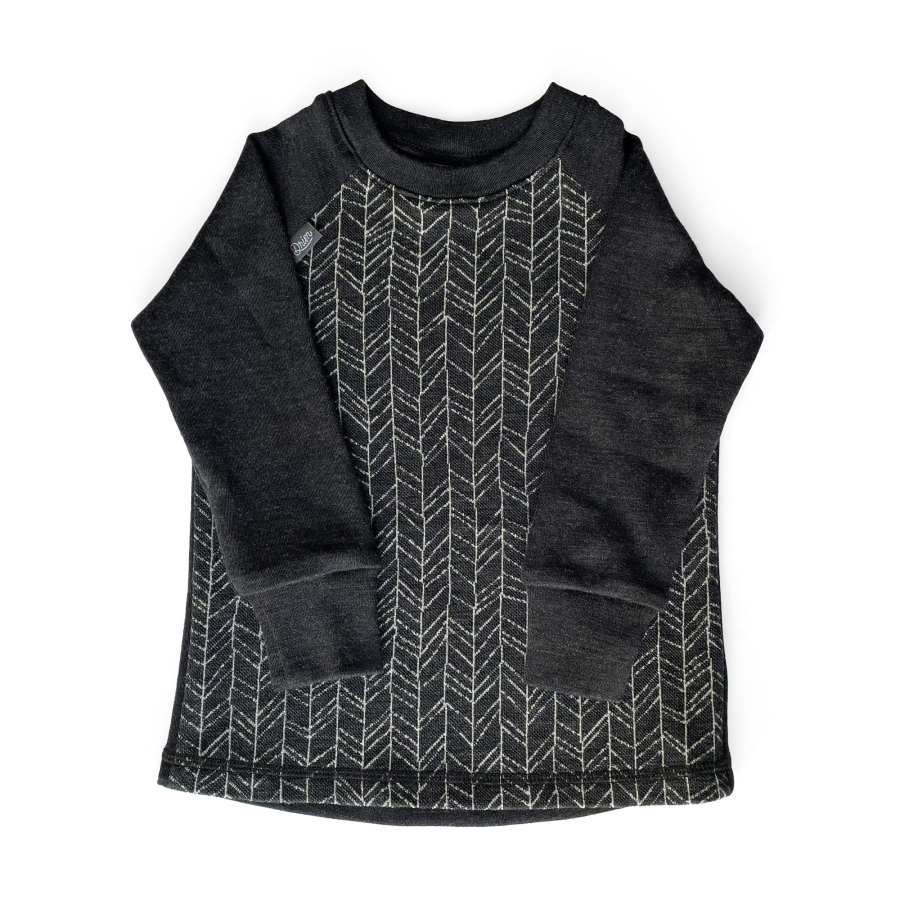 Rostoucí MERINO komplet Grafit line knit (9-24 měs.)