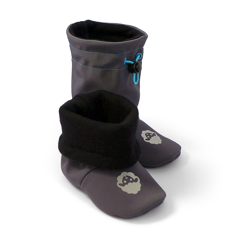 Softshelláčky MERINO classic grey/black
