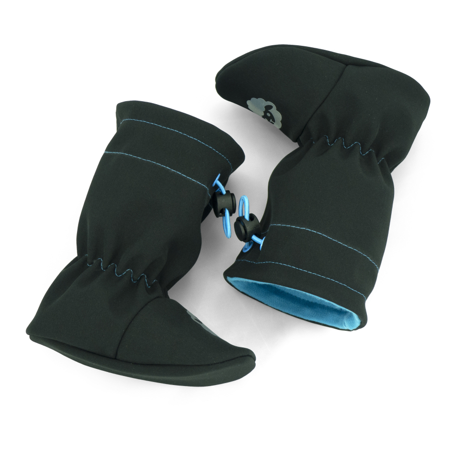 Softshelláčky MERINO classic black/aqua